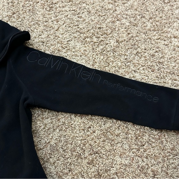 Calvin Klein Performance Black Fleece Jacket Medium - Picture 3 of 4